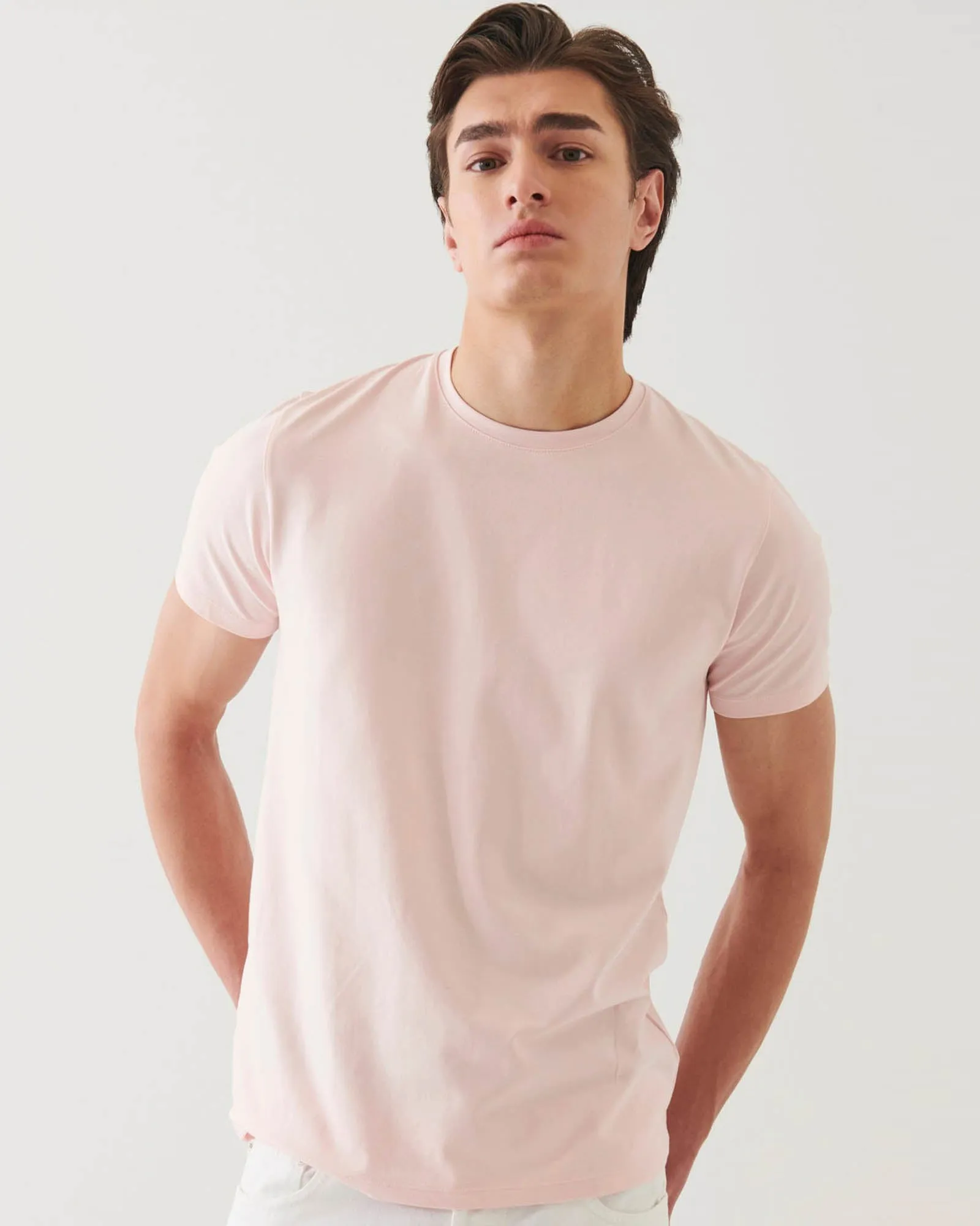 Short Sleeve Stretch Crew Tee sold by TNT Fashion