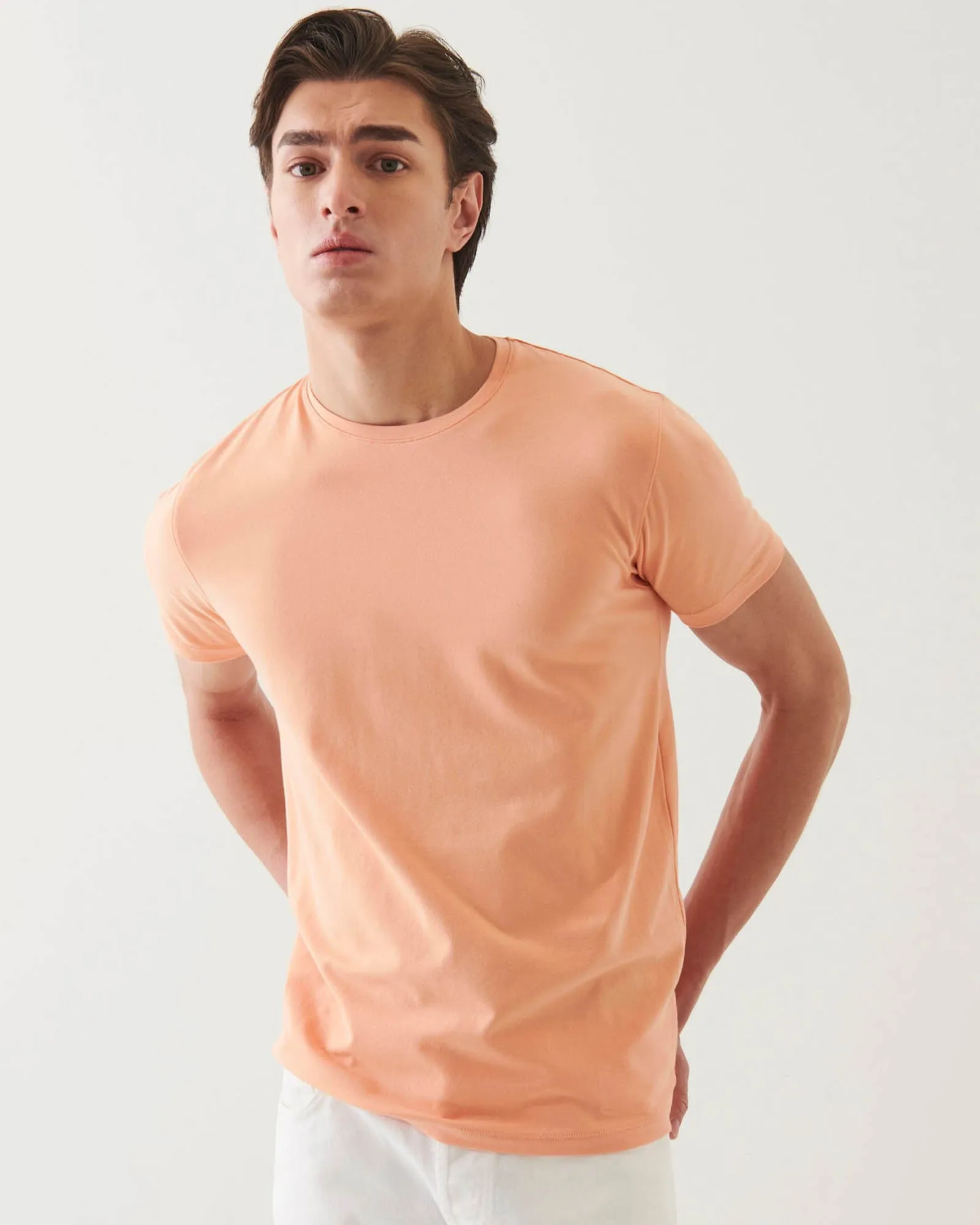 Short Sleeve Stretch Crew Tee sold by TNT Fashion product image thumbnail 3