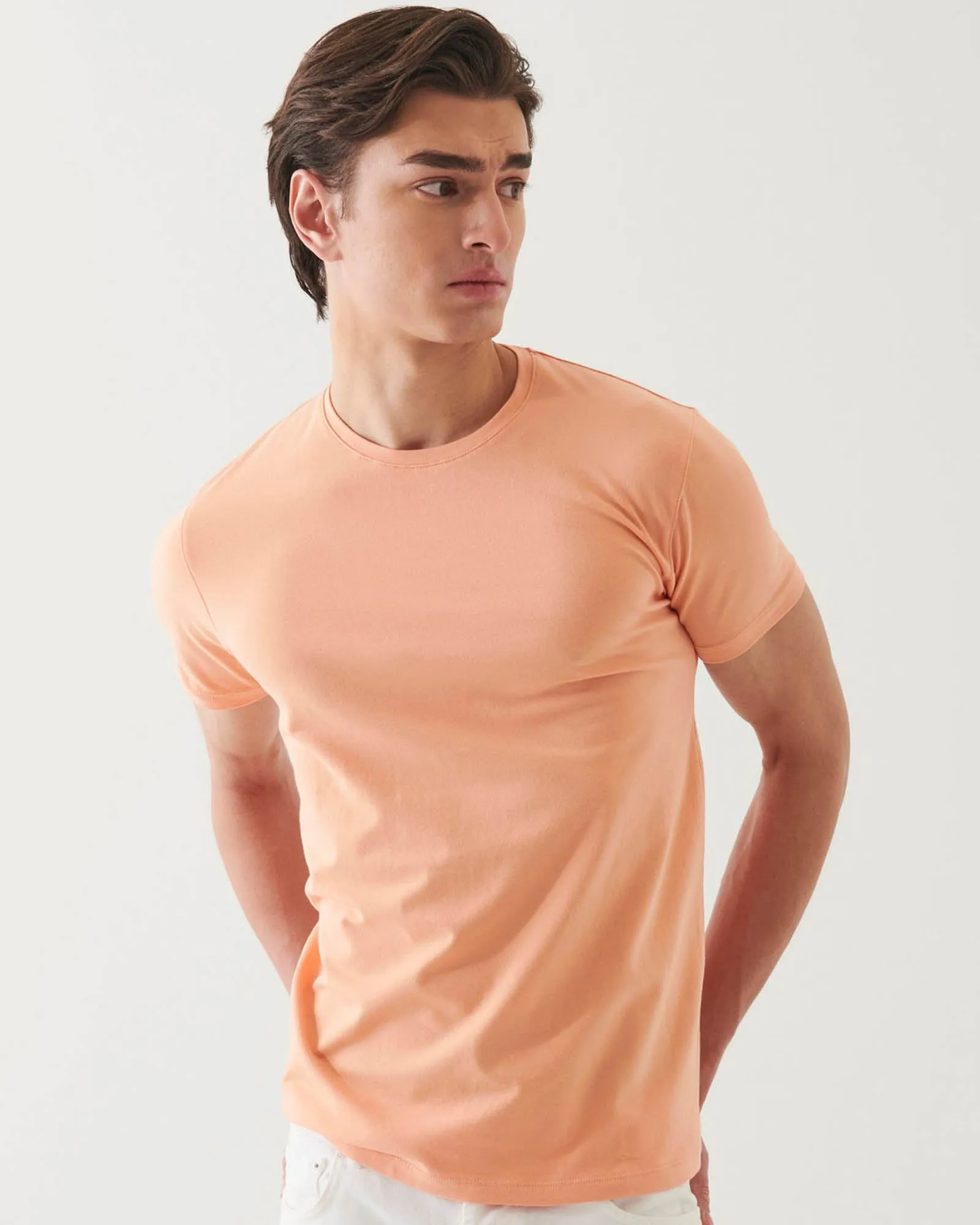 Short Sleeve Stretch Crew Tee sold by TNT Fashion