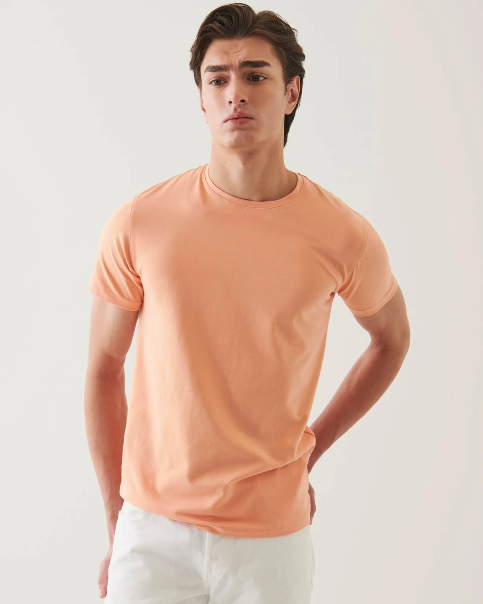 Short Sleeve Stretch Crew Tee sold by TNT Fashion product image thumbnail 2