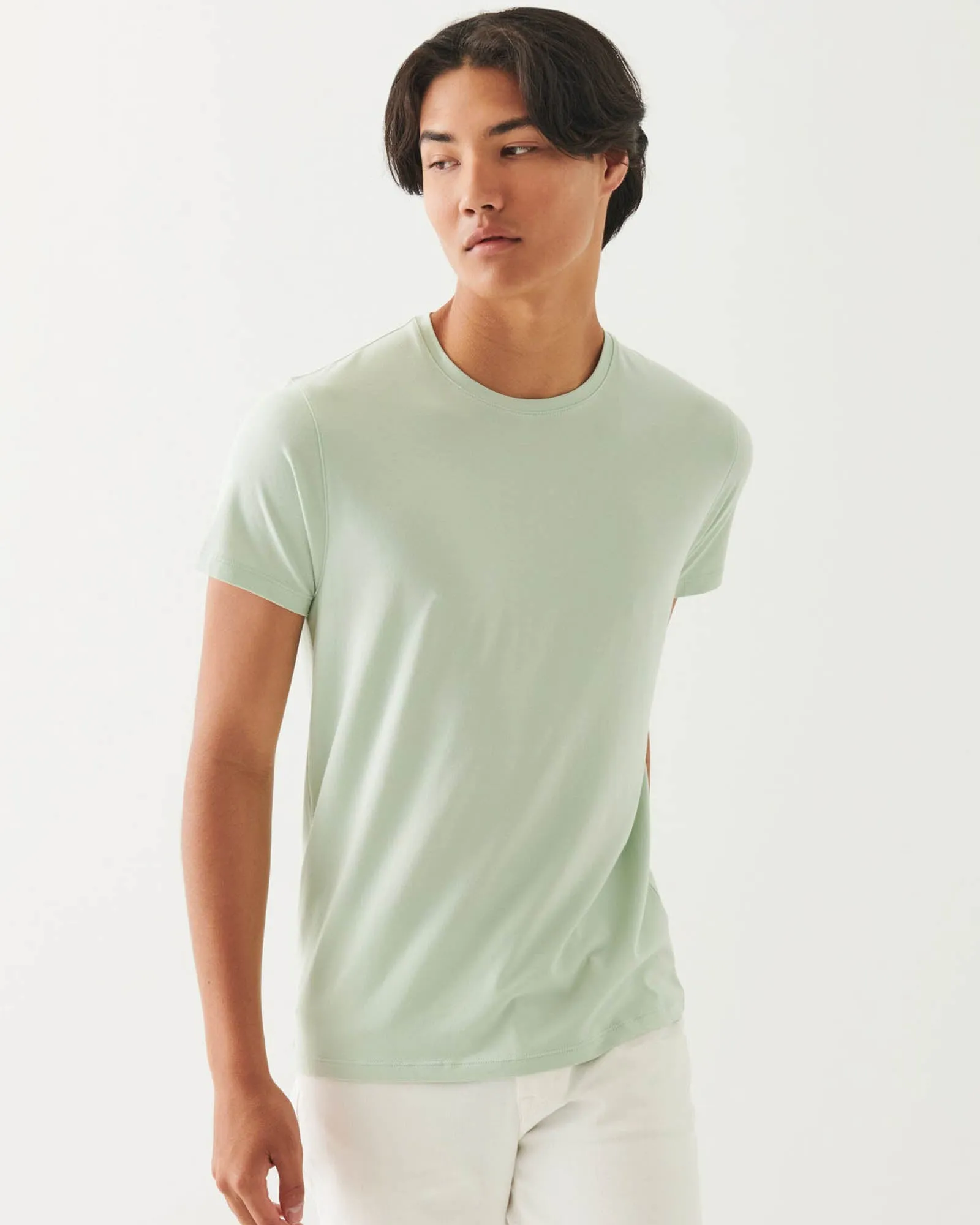 Short Sleeve Stretch Crew Tee sold by TNT Fashion product image thumbnail 3