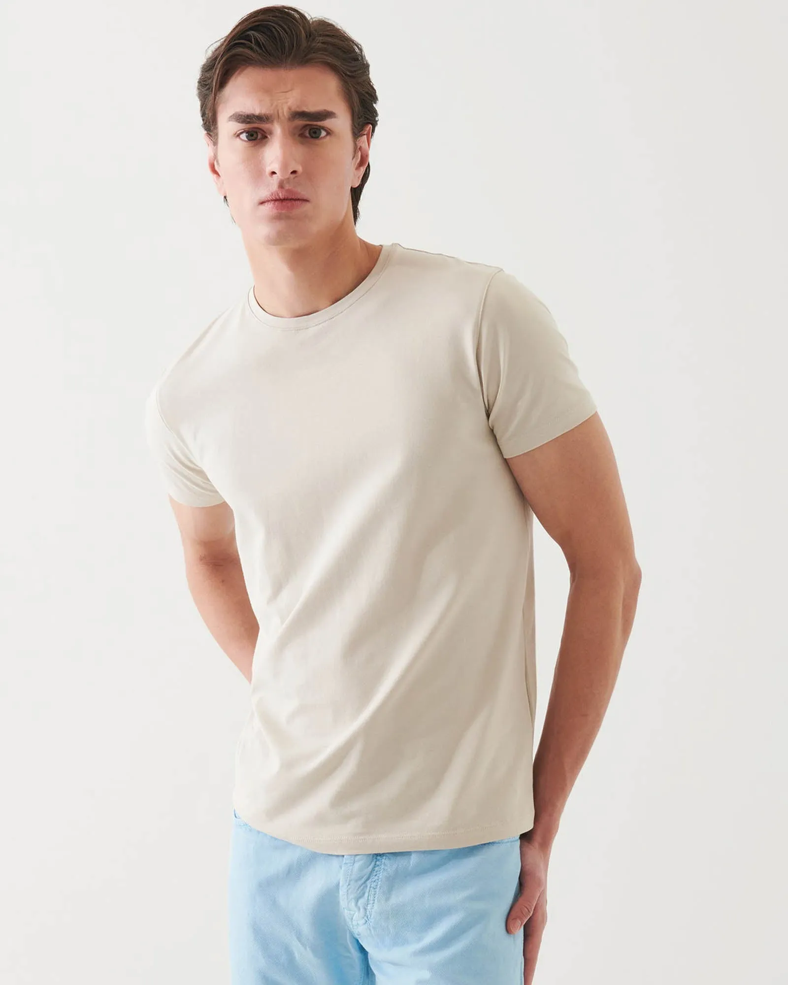 Short Sleeve Stretch Crew Tee sold by TNT Fashion product image thumbnail 3