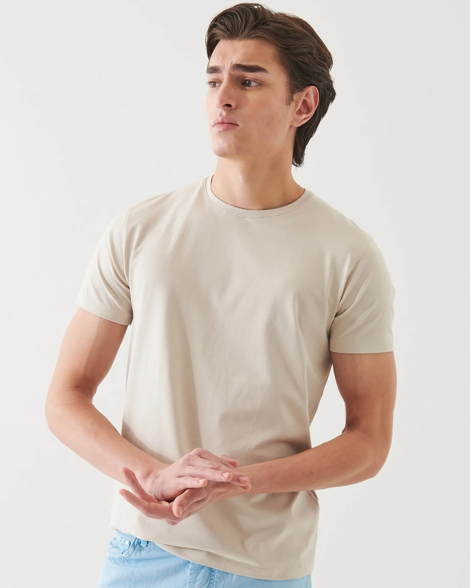 Short Sleeve Stretch Crew Tee sold by TNT Fashion