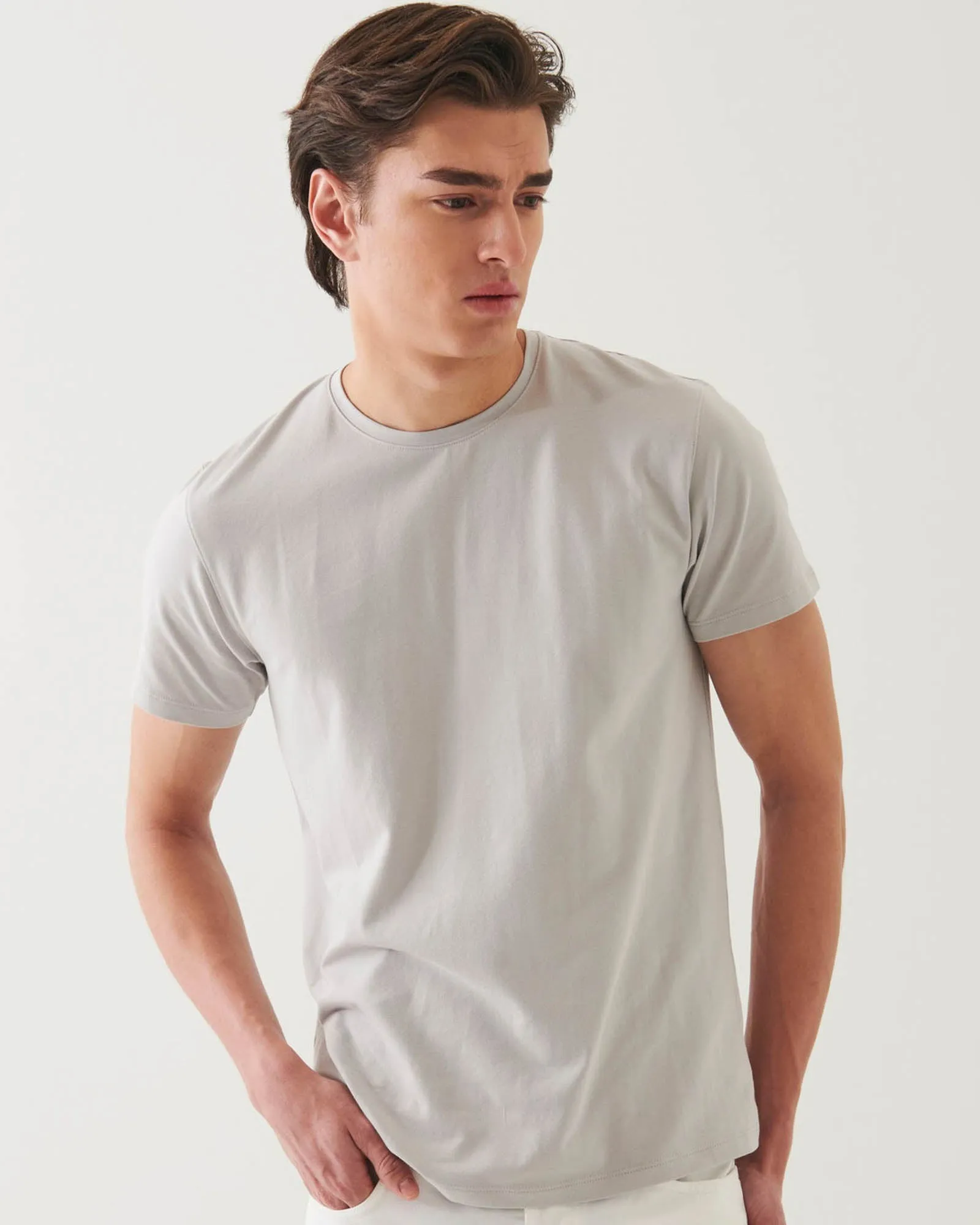 Short Sleeve Stretch Crew Tee sold by TNT Fashion