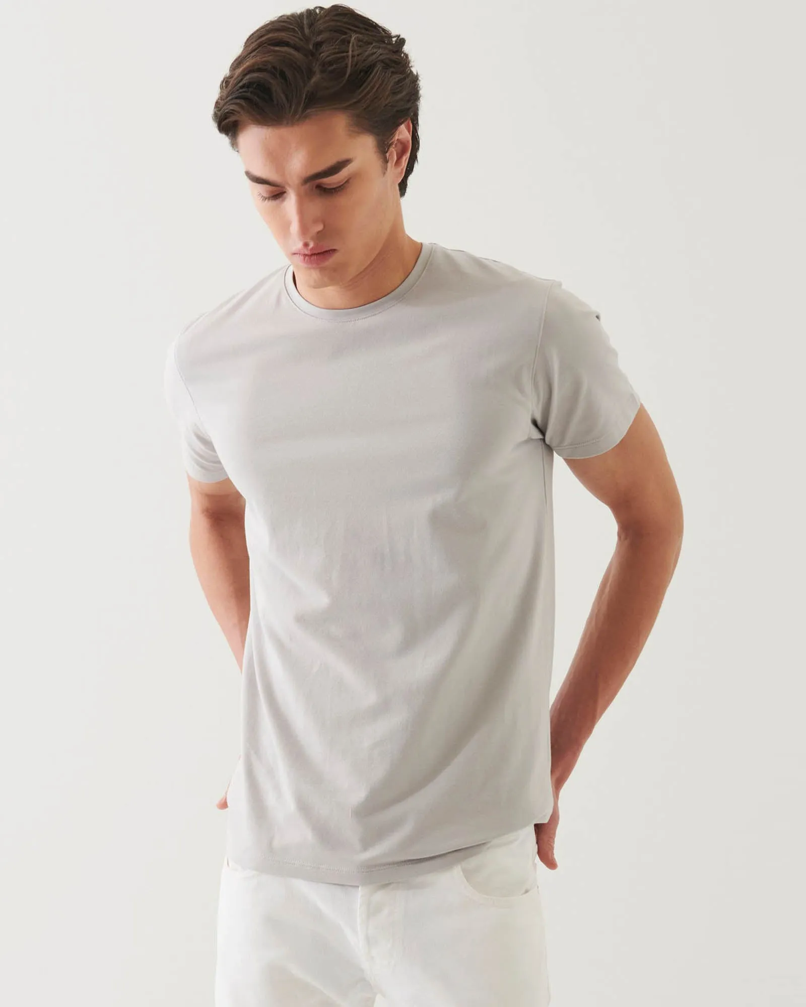 Short Sleeve Stretch Crew Tee sold by TNT Fashion product image thumbnail 3