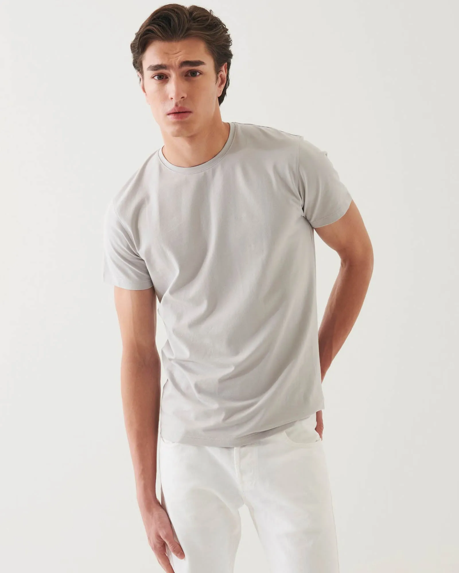 Short Sleeve Stretch Crew Tee sold by TNT Fashion product image thumbnail 2