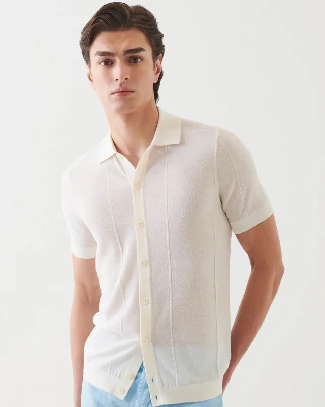 Short Sleeve Button Front Sweater sold by TNT Fashion