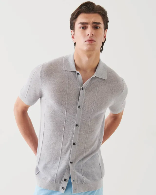 Short Sleeve Button Front Sweater sold by TNT Fashion