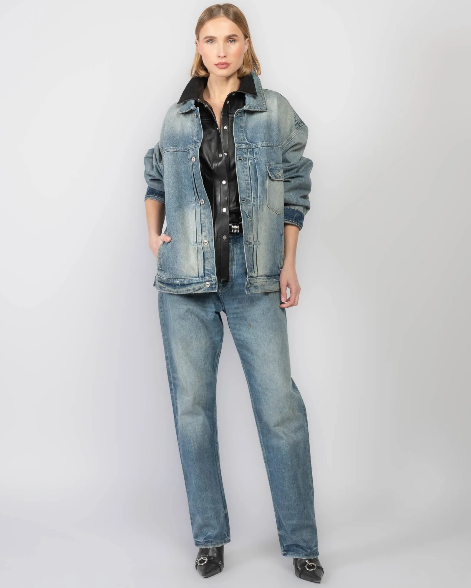 Oversized Denim Jacket sold by TNT Fashion product image thumbnail 2