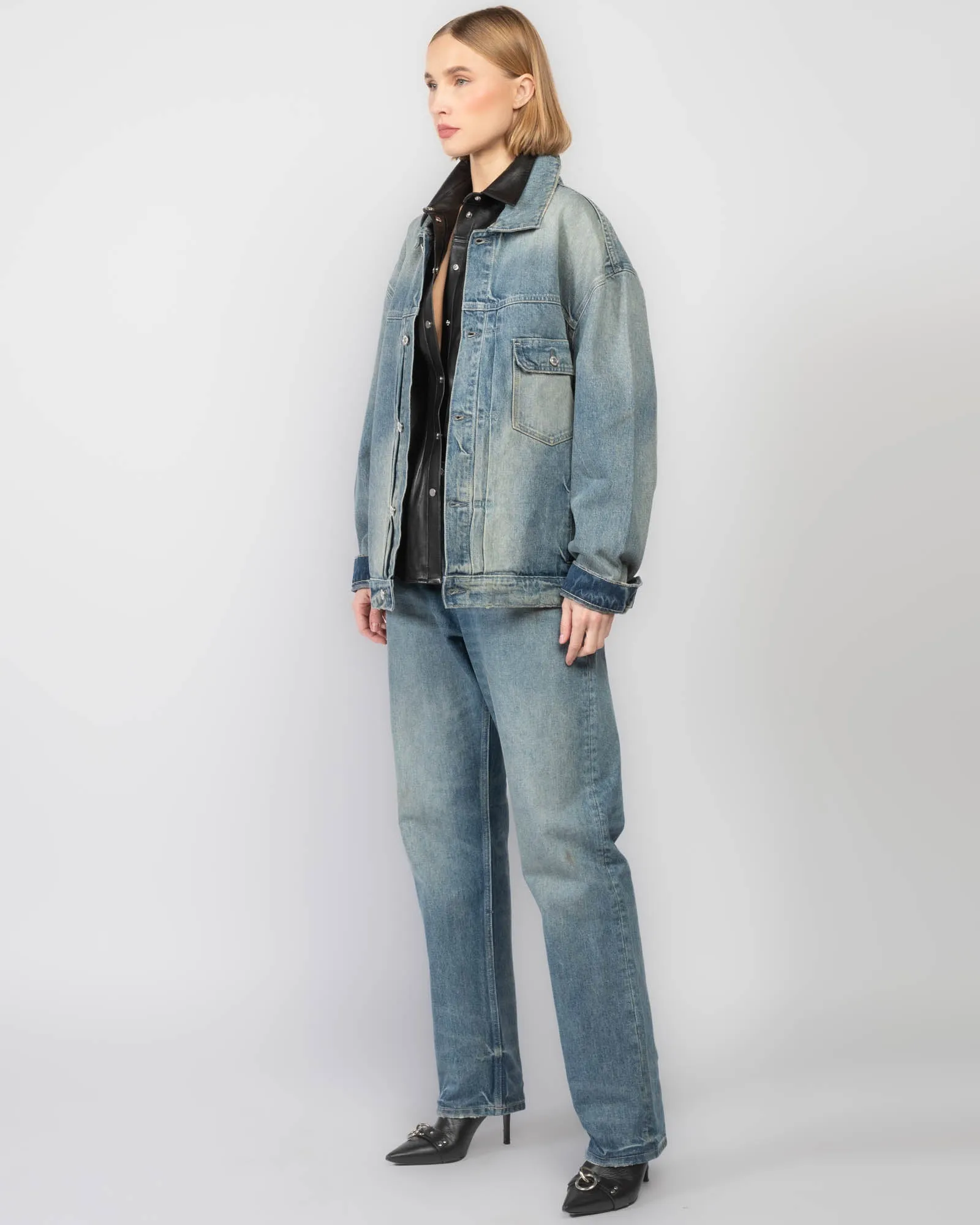 Oversized Denim Jacket sold by TNT Fashion product image thumbnail 4