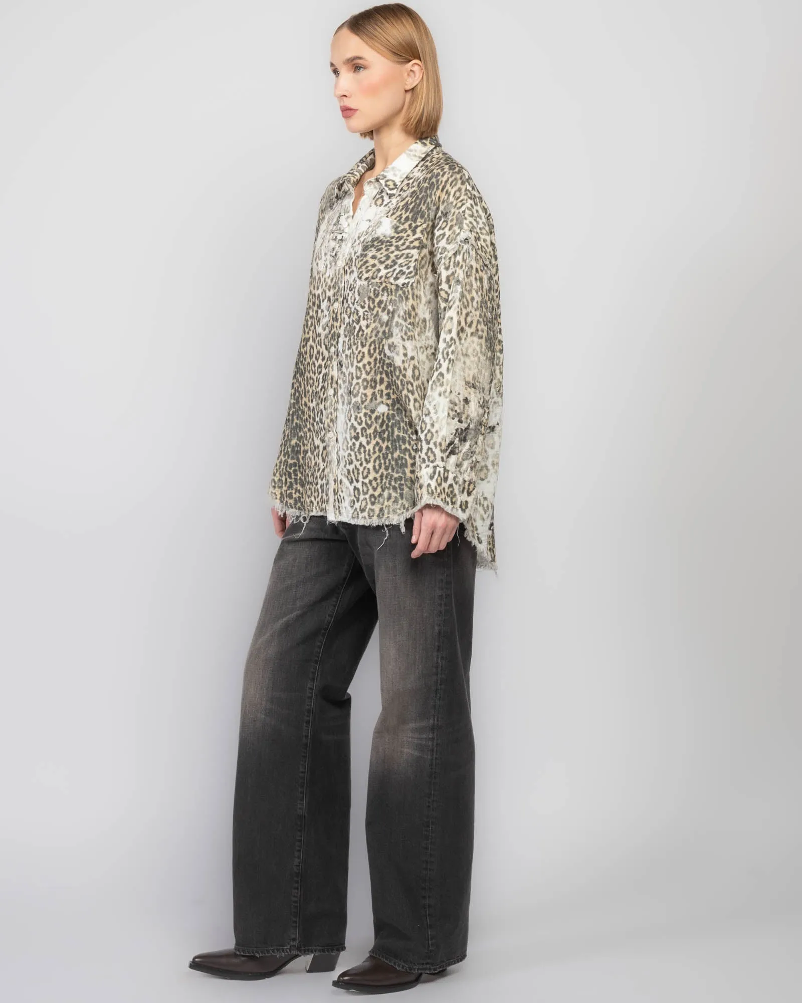 Shredded Drop Neck Shirt sold by TNT Fashion product image thumbnail 4