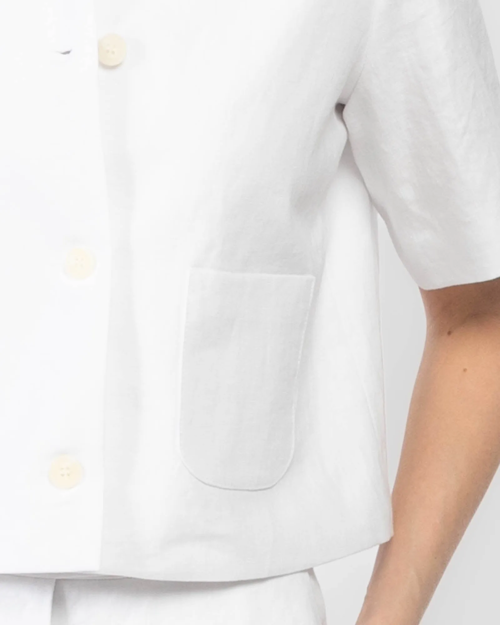 Short Sleeve Linen Jacket sold by TNT Fashion product image thumbnail 5