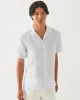 Linen Stripe Camp Collar Shirt sold by TNT Fashion