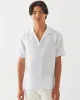 Linen Stripe Camp Collar Shirt sold by TNT Fashion