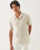Linen Stripe Camp Collar Shirt sold by TNT Fashion