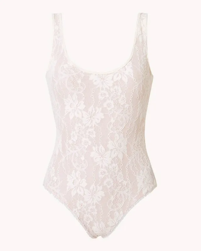 Lace Scoop Bodysuit sold by TNT Fashion