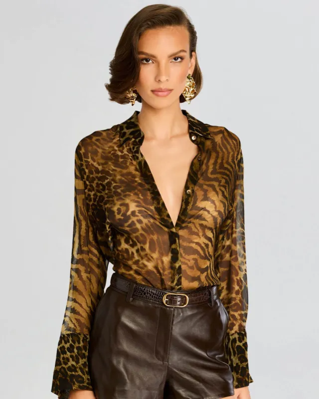 Mirren Chiffon Shirt sold by TNT Fashion