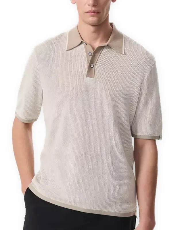 Harvey Knit Polo sold by TNT Fashion