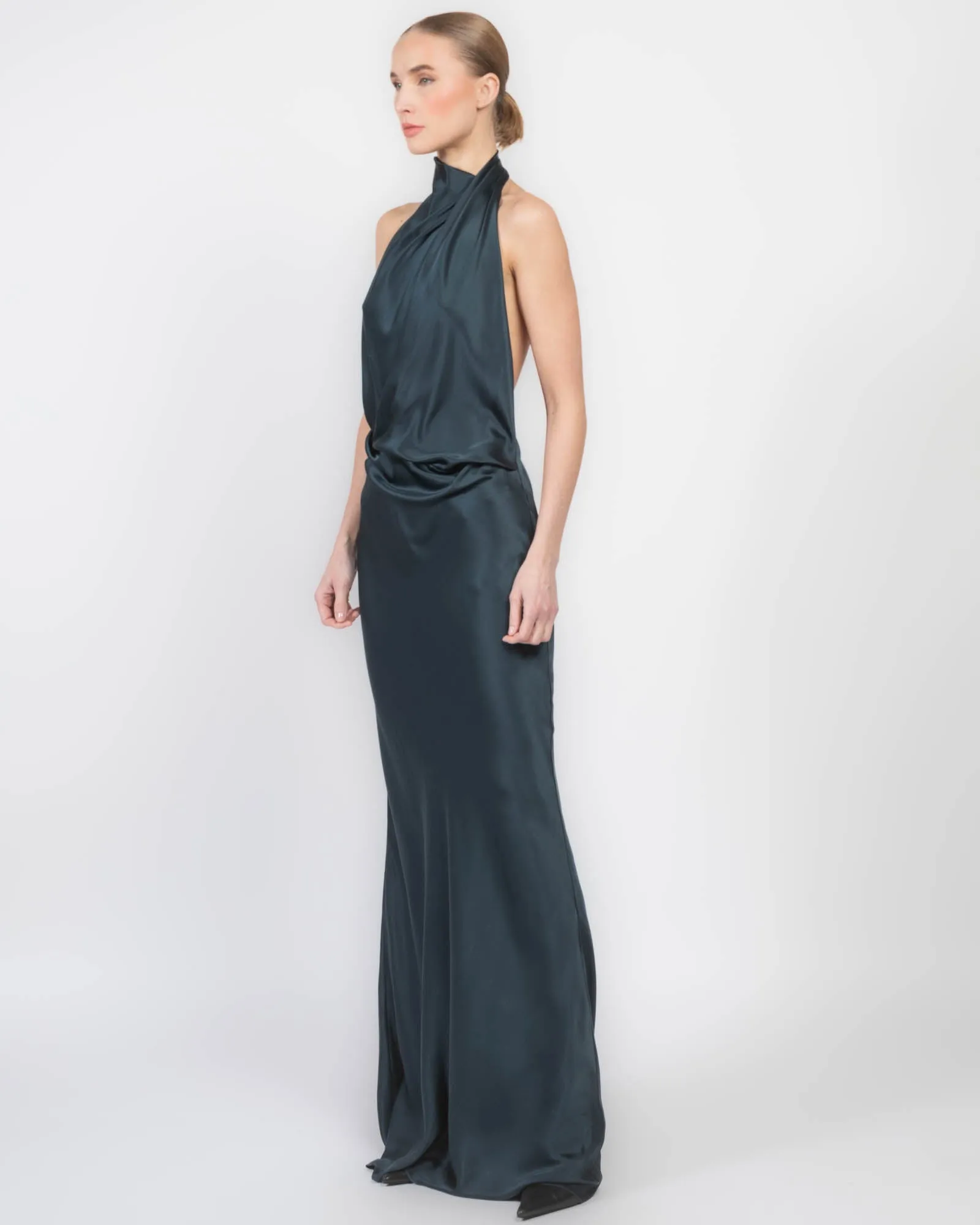Halter Drape Gown sold by TNT Fashion product image thumbnail 4