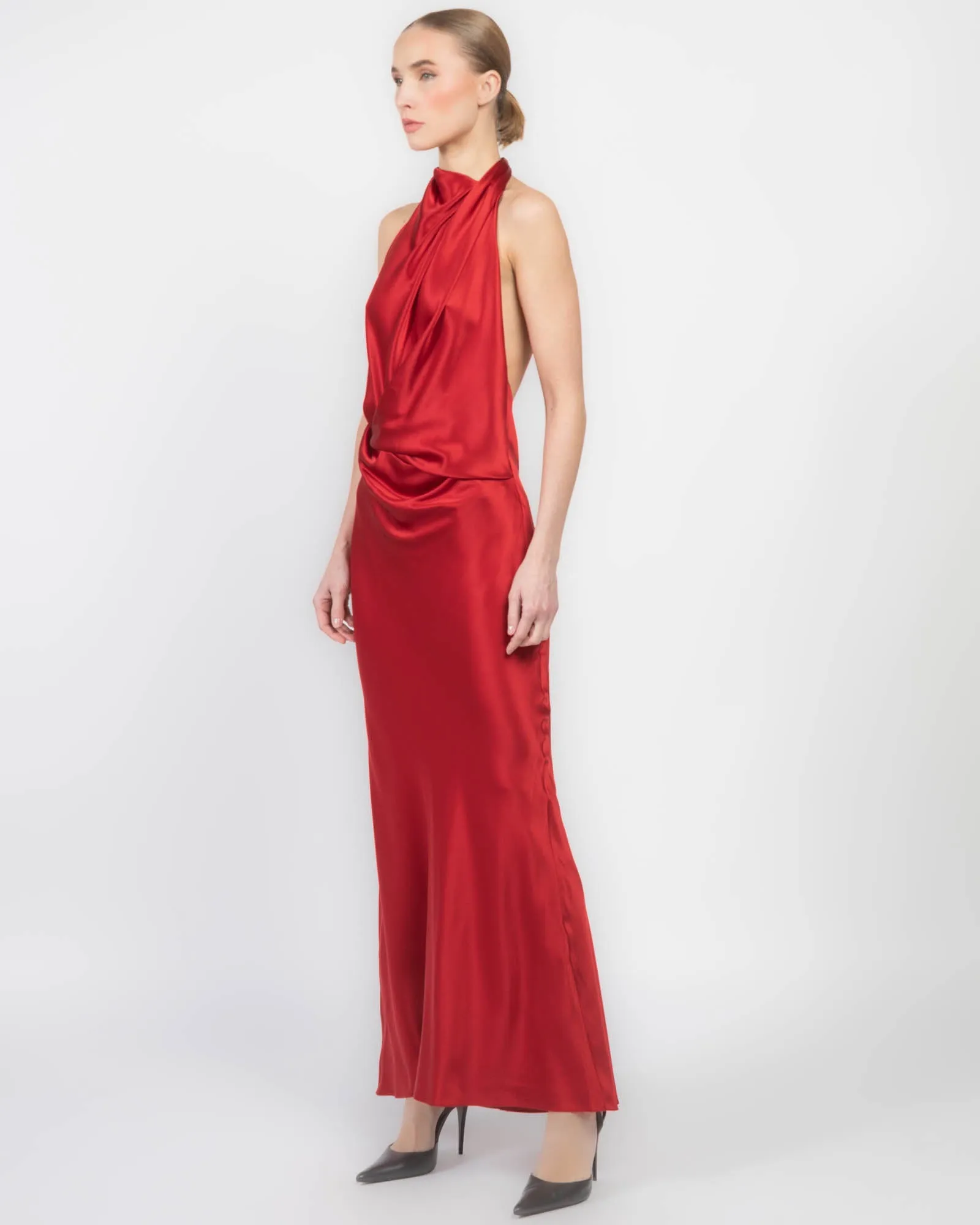 Halter Drape Dress sold by TNT Fashion product image thumbnail 4