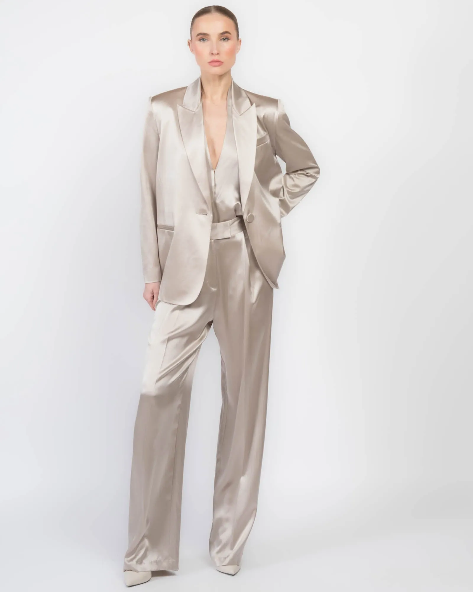 Oversized Silk Blazer sold by TNT Fashion product image thumbnail 2