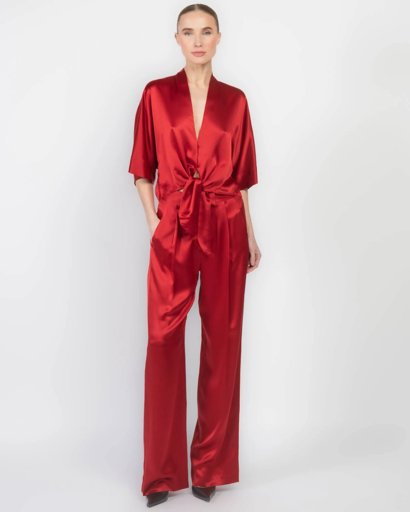 Dolman Tie Blouse sold by TNT Fashion product image thumbnail 2