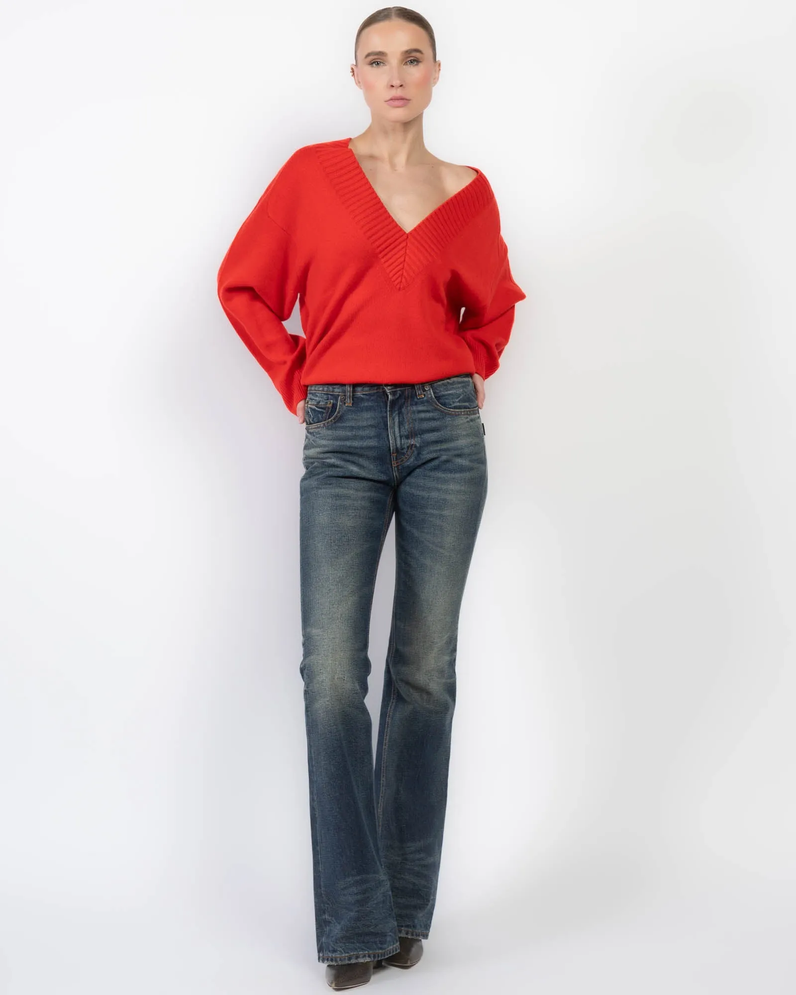 Deep V-Neck Sweater sold by TNT Fashion product image thumbnail 2