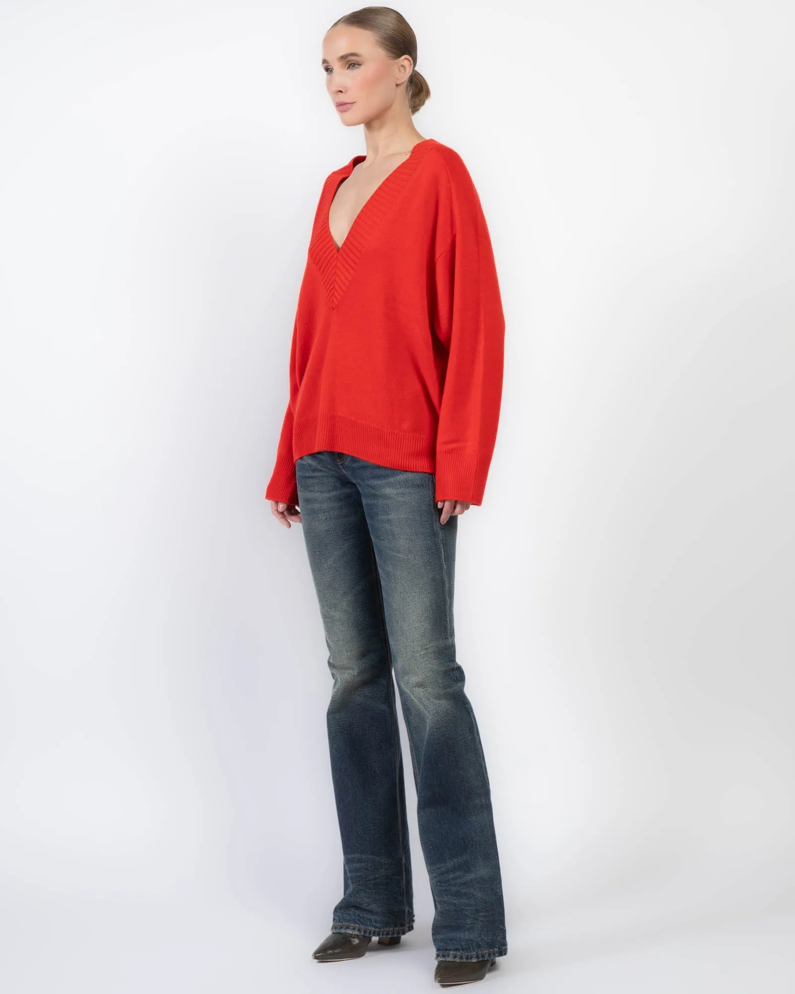 Deep V-Neck Sweater sold by TNT Fashion product image thumbnail 4