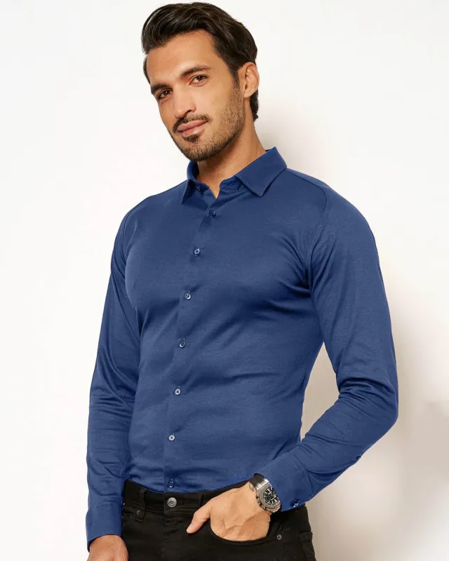 Long Sleeve Solid Pique Shirt sold by TNT Fashion