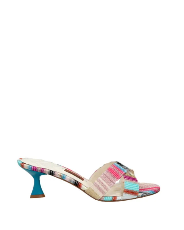 Paula Stripes Heels sold by TNT Fashion