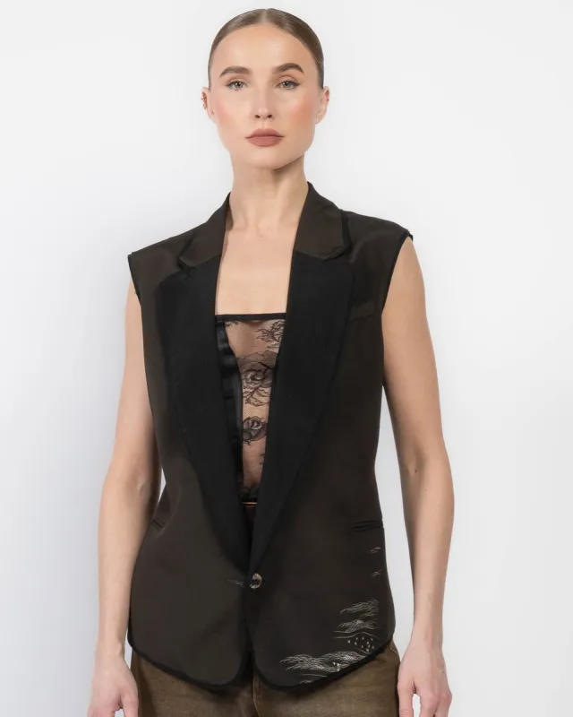 Kimono Print Vest sold by TNT Fashion