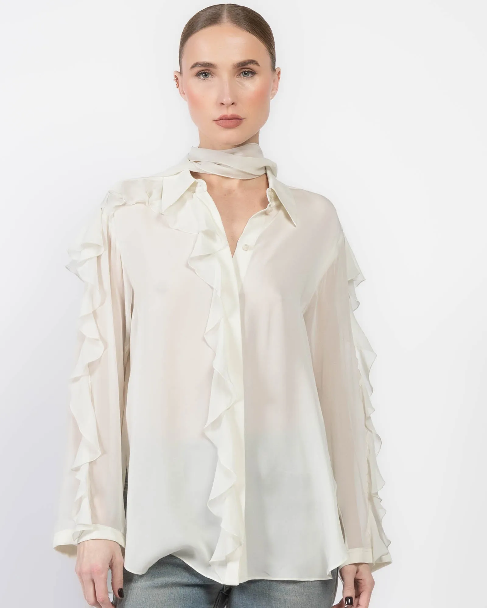 Sheer Twist Blouse sold by TNT Fashion product image thumbnail 4