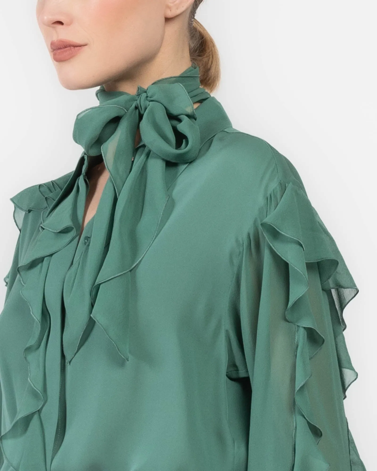 Sheer Twist Blouse sold by TNT Fashion product image thumbnail 5