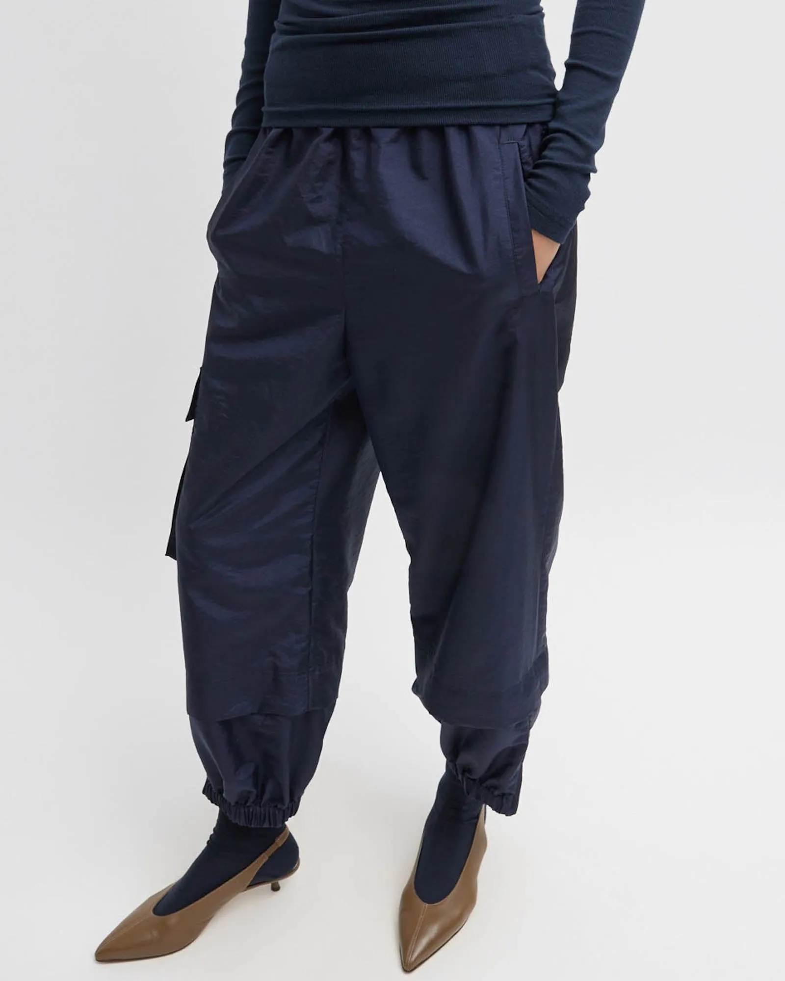 Crispy Nylon Wilt Joggers sold by TNT Fashion