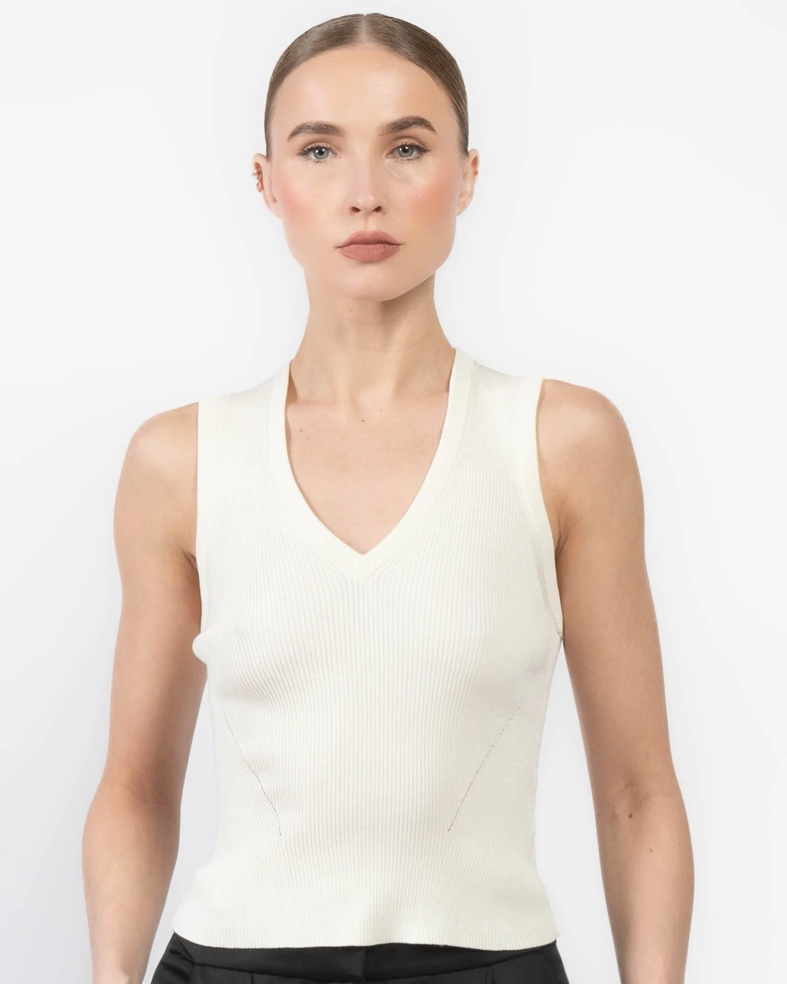 Amenah V-Neck Tank sold by TNT Fashion