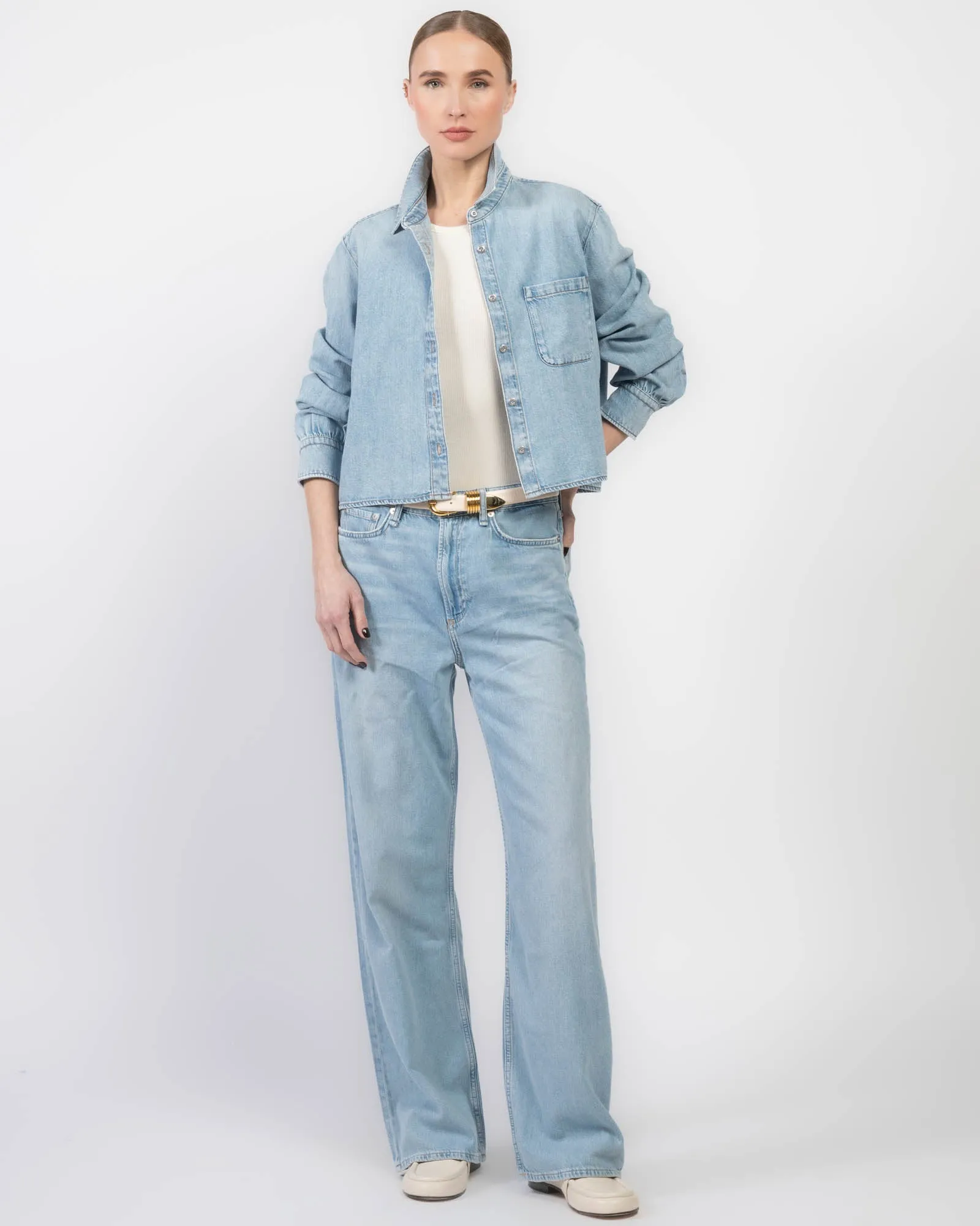 Featherweight Crop Shirt sold by TNT Fashion product image thumbnail 2