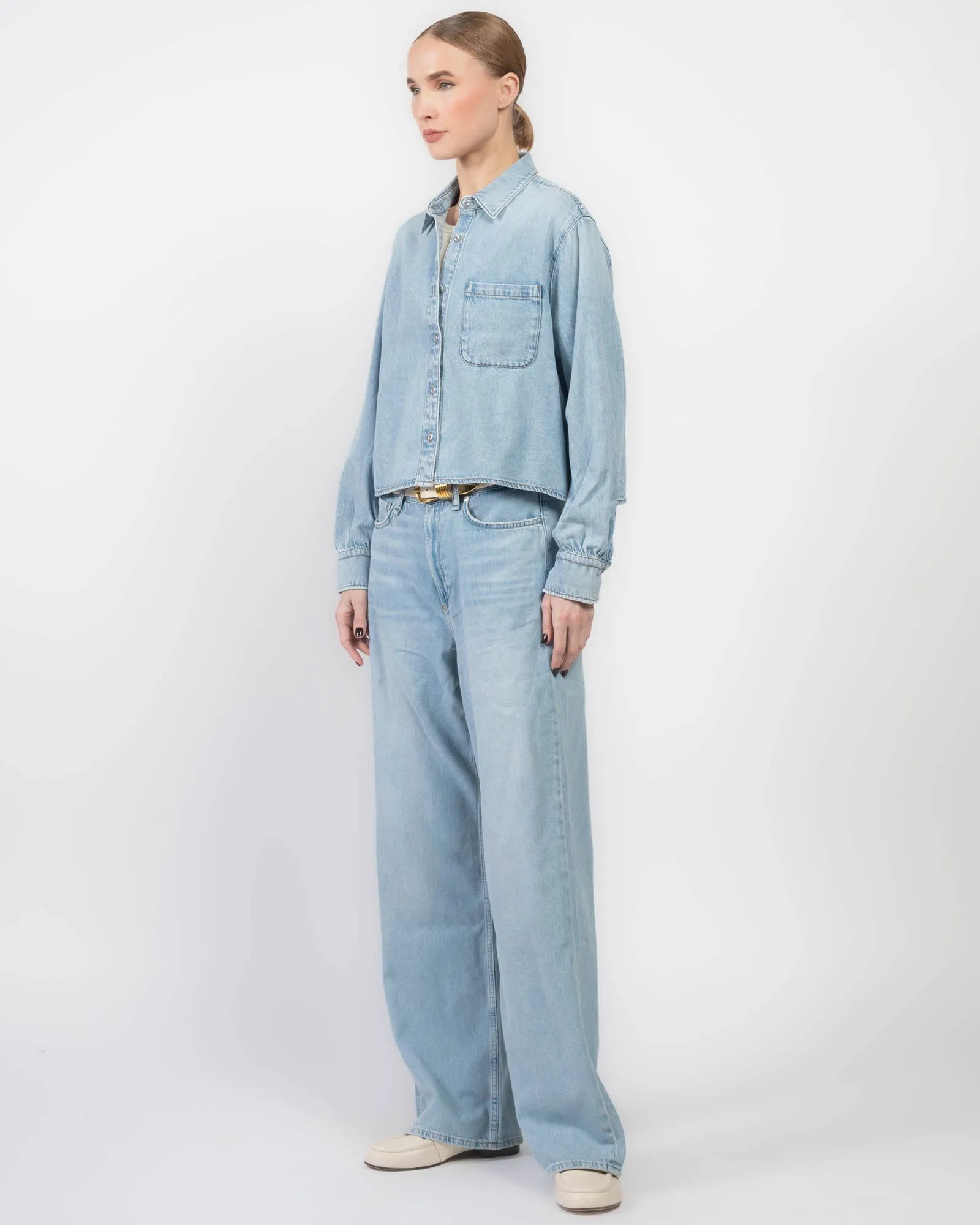 Featherweight Crop Shirt sold by TNT Fashion product image thumbnail 4