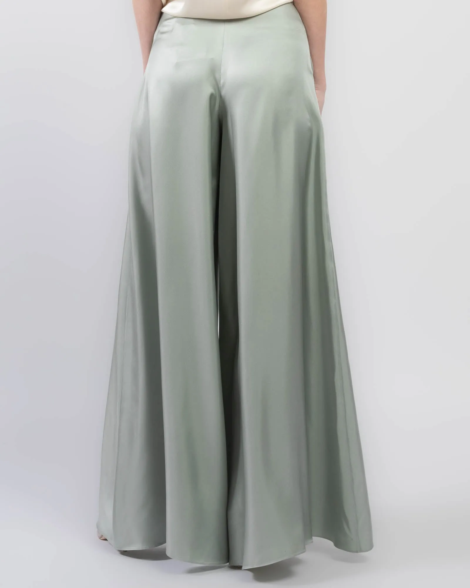 Silk Twill Wide Leg Pants sold by TNT Fashion product image thumbnail 3