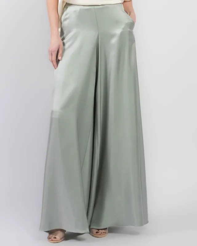 Silk Twill Wide Leg Pants sold by TNT Fashion