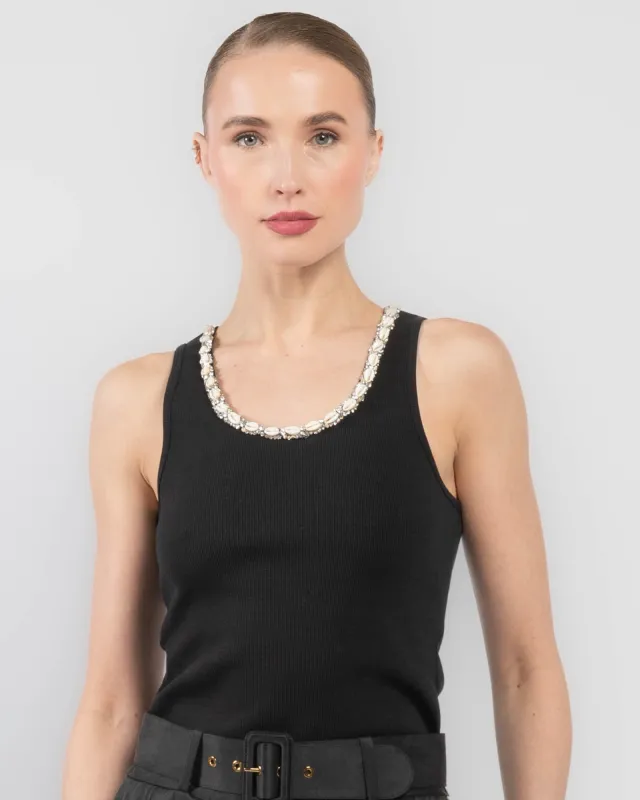 Illuminate Embellished Tank sold by TNT Fashion