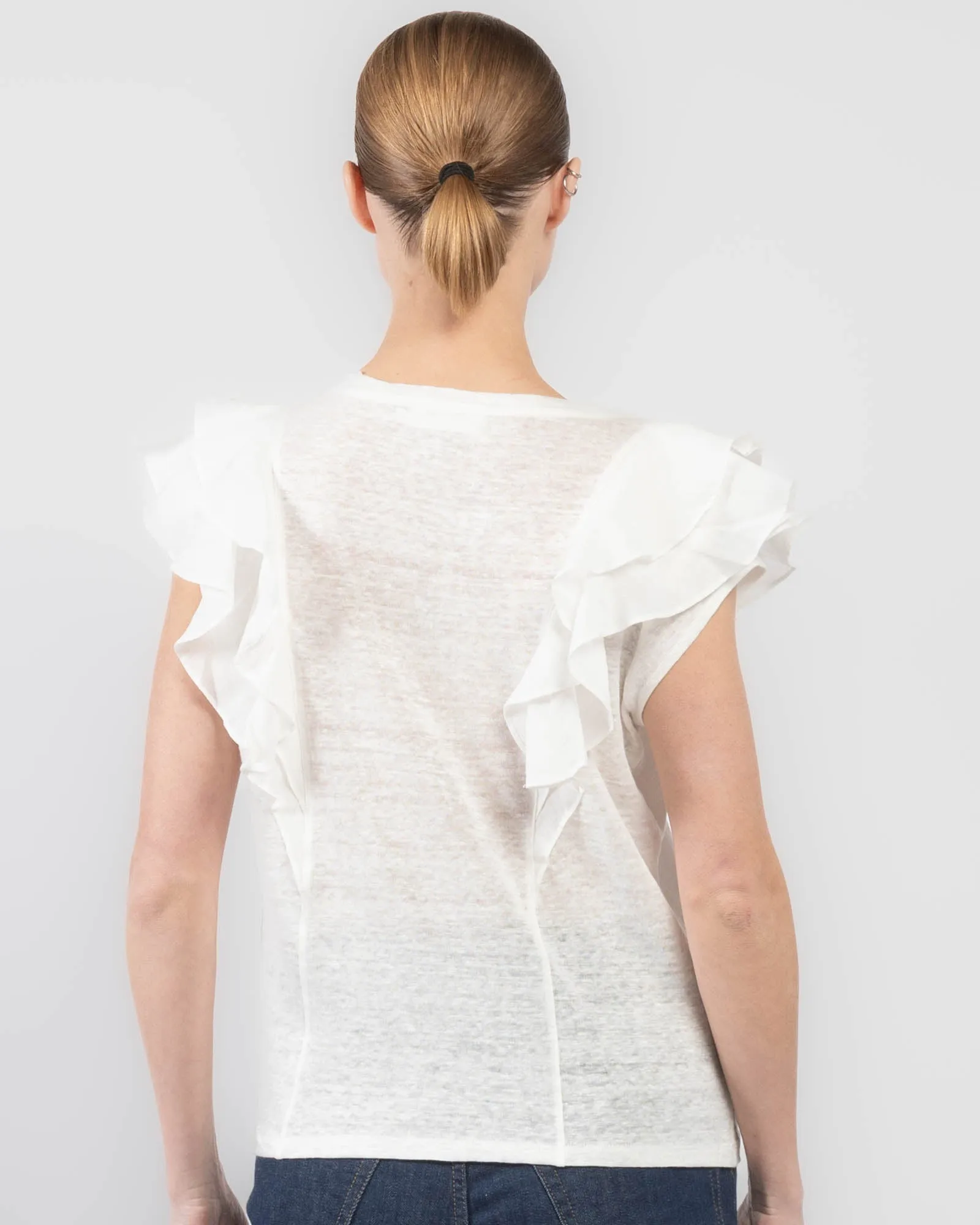 Illuminate Ruffle Tee sold by TNT Fashion product image thumbnail 3