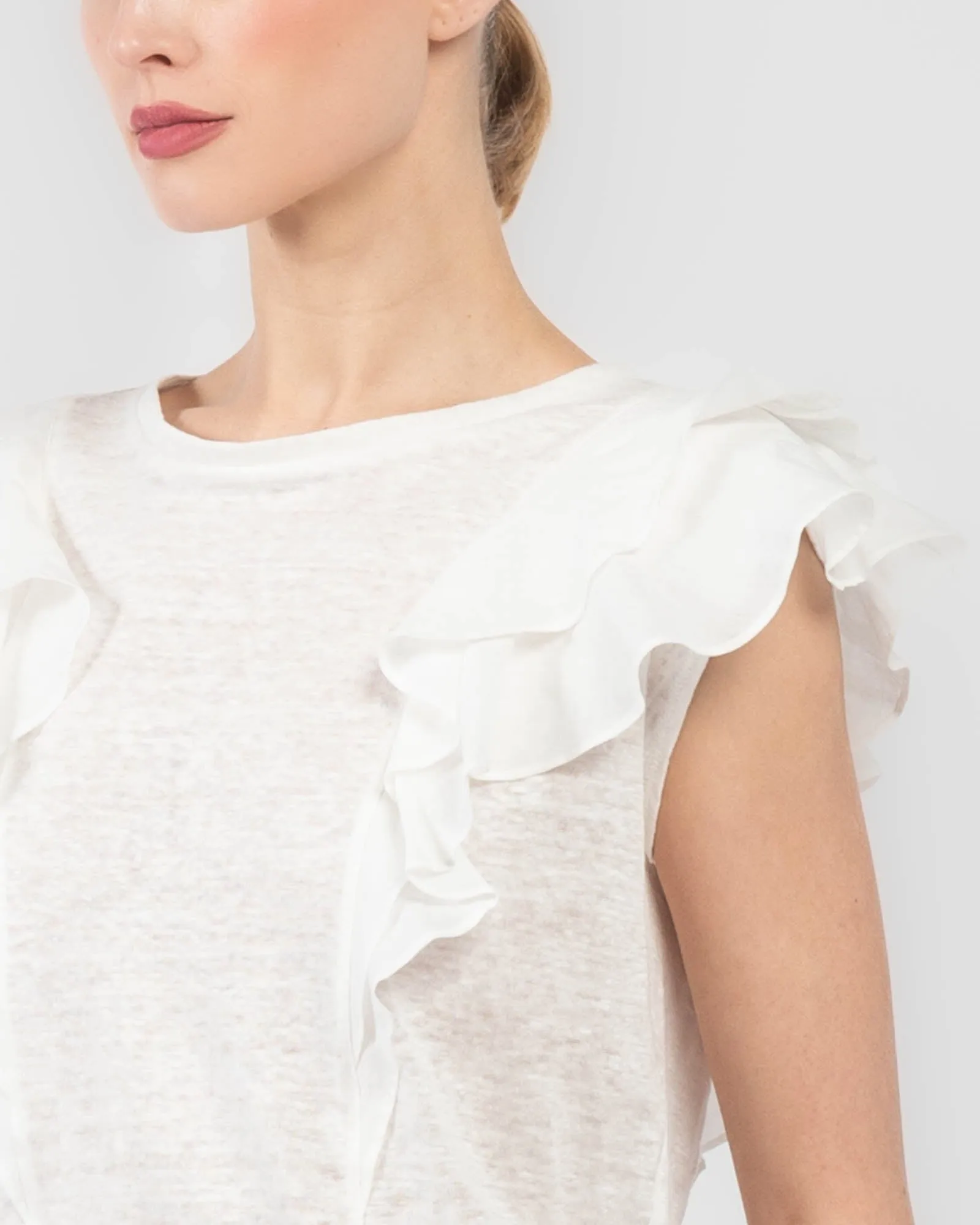 Illuminate Ruffle Tee sold by TNT Fashion product image thumbnail 5