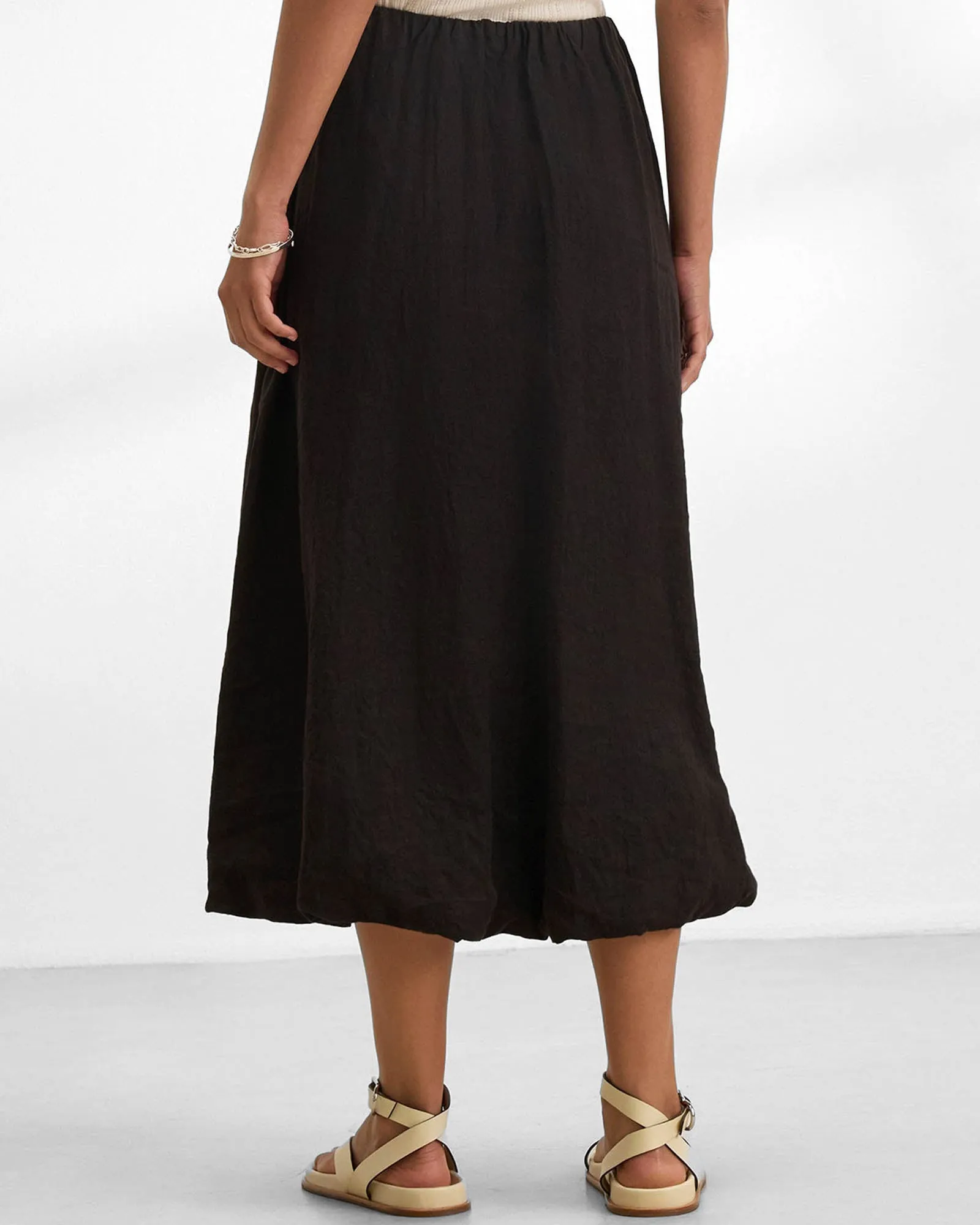 Woven Linen Skirt sold by TNT Fashion product image thumbnail 3