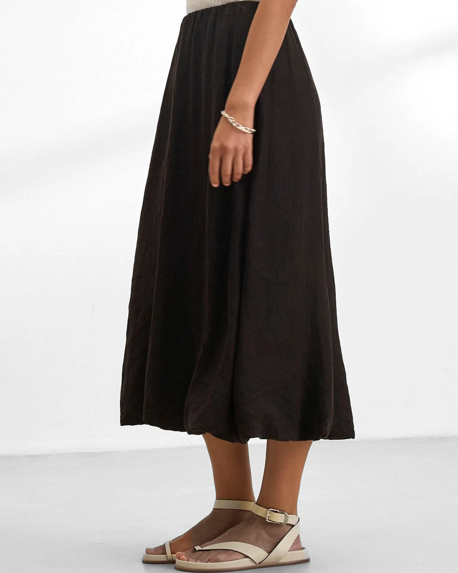 Woven Linen Skirt sold by TNT Fashion product image thumbnail 4