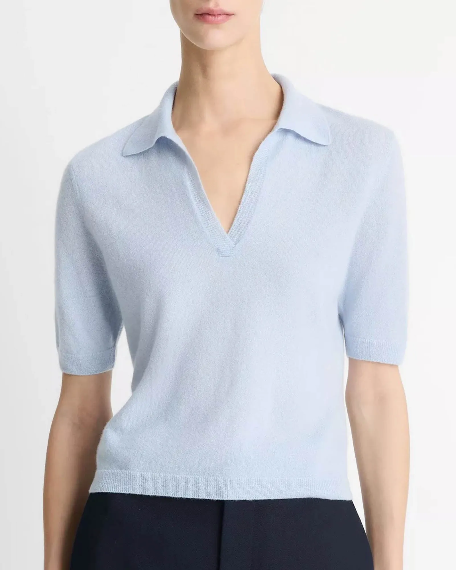 Silk Blend Short Sleeve Polo sold by TNT Fashion