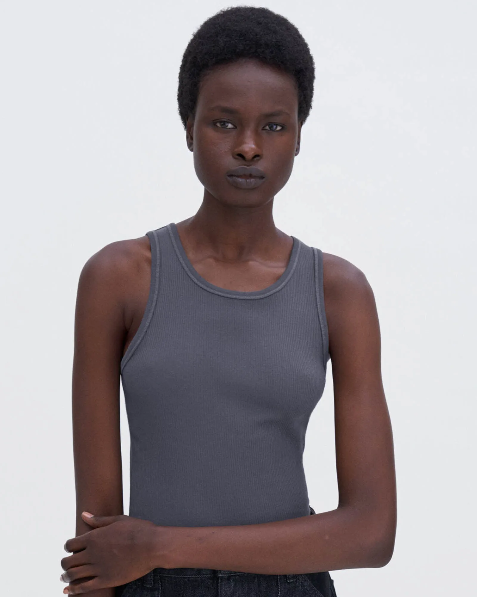 Fine Rib Tank sold by TNT Fashion product image thumbnail 2