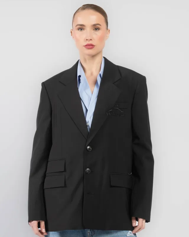 Oversized Logo Blazer sold by TNT Fashion