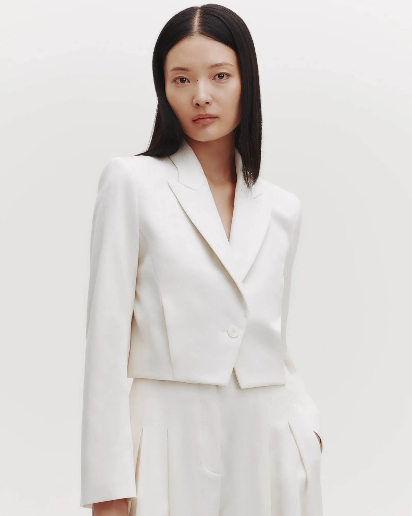 Pleat Placket Blazer sold by TNT Fashion