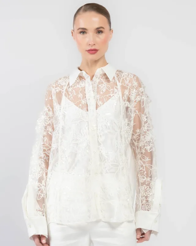 Sequin Lace Top sold by TNT Fashion