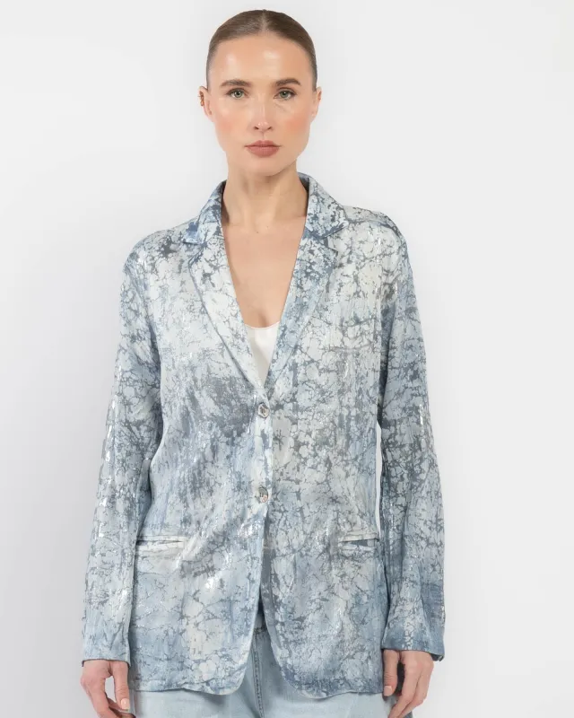Marble Lamination Rever Jacket sold by TNT Fashion